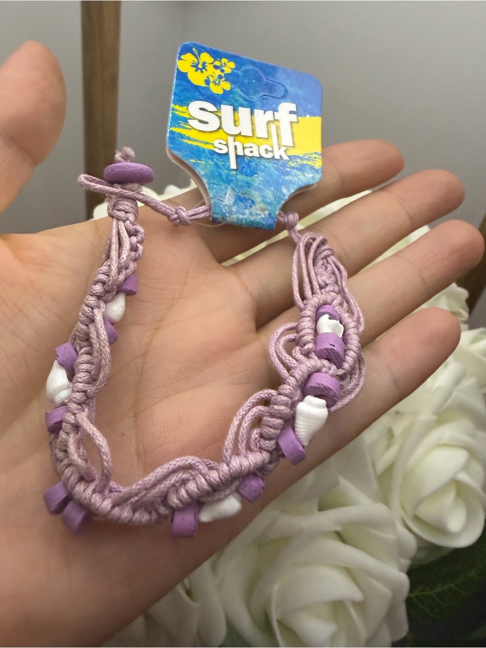 Lilac Shell Bracelet